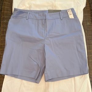 Talbots Perfect Shorts 7” light blue NWT